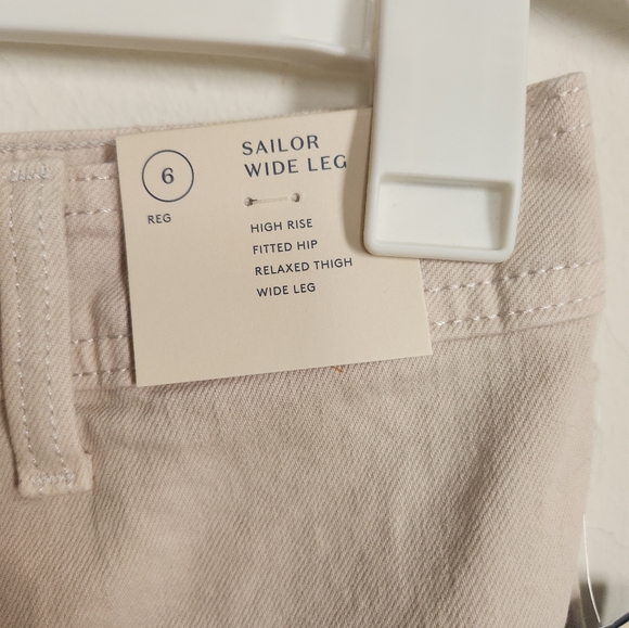 High-Rise Sailor Wide Leg Ankle Jeans - Picture 3 of 4